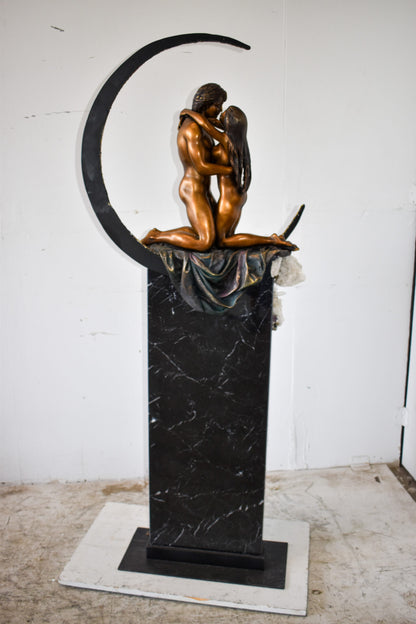 Ebano bronze sculpture Prelude with robe from Vidal collection 28" x 10" x 69"H