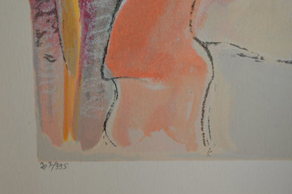 La Casona serigraph by Zule Moskowitz -  Size: 23"L x 17"W