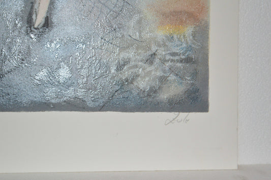 Boea Cafe serigraph by Zule Moskowitz  -  Size: 31"L x 23"W