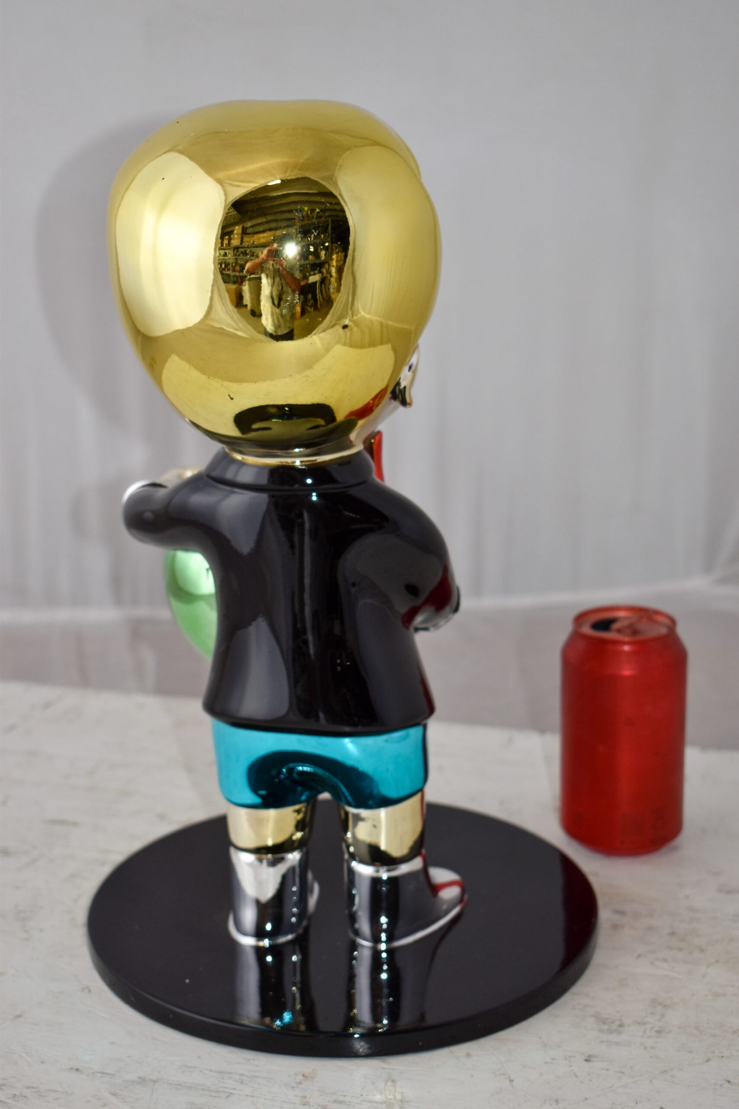 Monopoly Child Holding Money Bag Resin Statue Small Size: 1" x 10" x 15"H