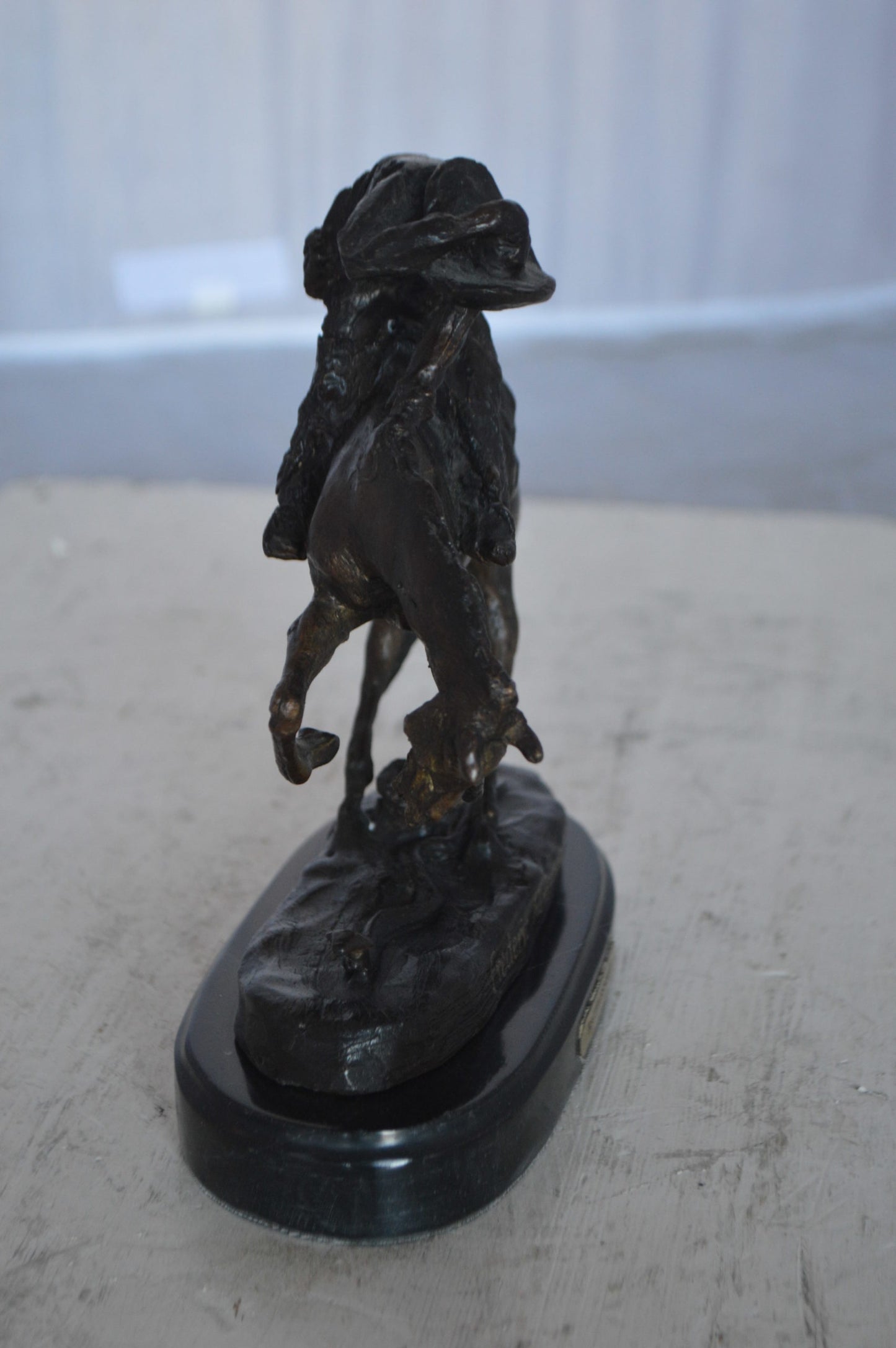 Rattlesnake by Remington Bronze Statue 12H -  Size: 7"L x 3"W x 10"H.