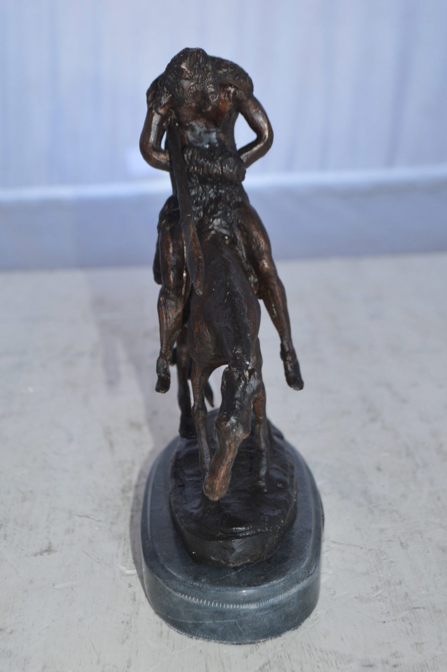 End of the Trail by James Fraser statue - replica -  Size: 7"L x 3"W x 9"H.