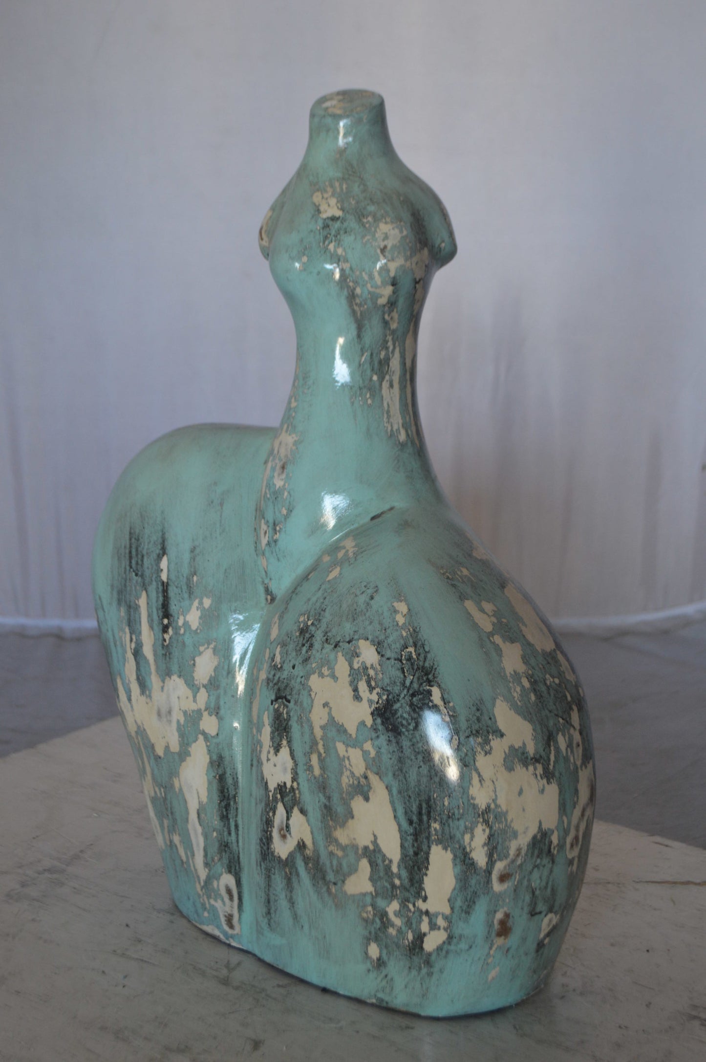 Resin sculpture of a Women body - modern art -  Size: 13"L x 6"W x 20"H.