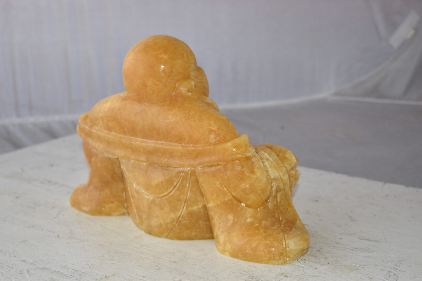 Buddha Made of Jade Statue Size: 13" x 4" x 10"H