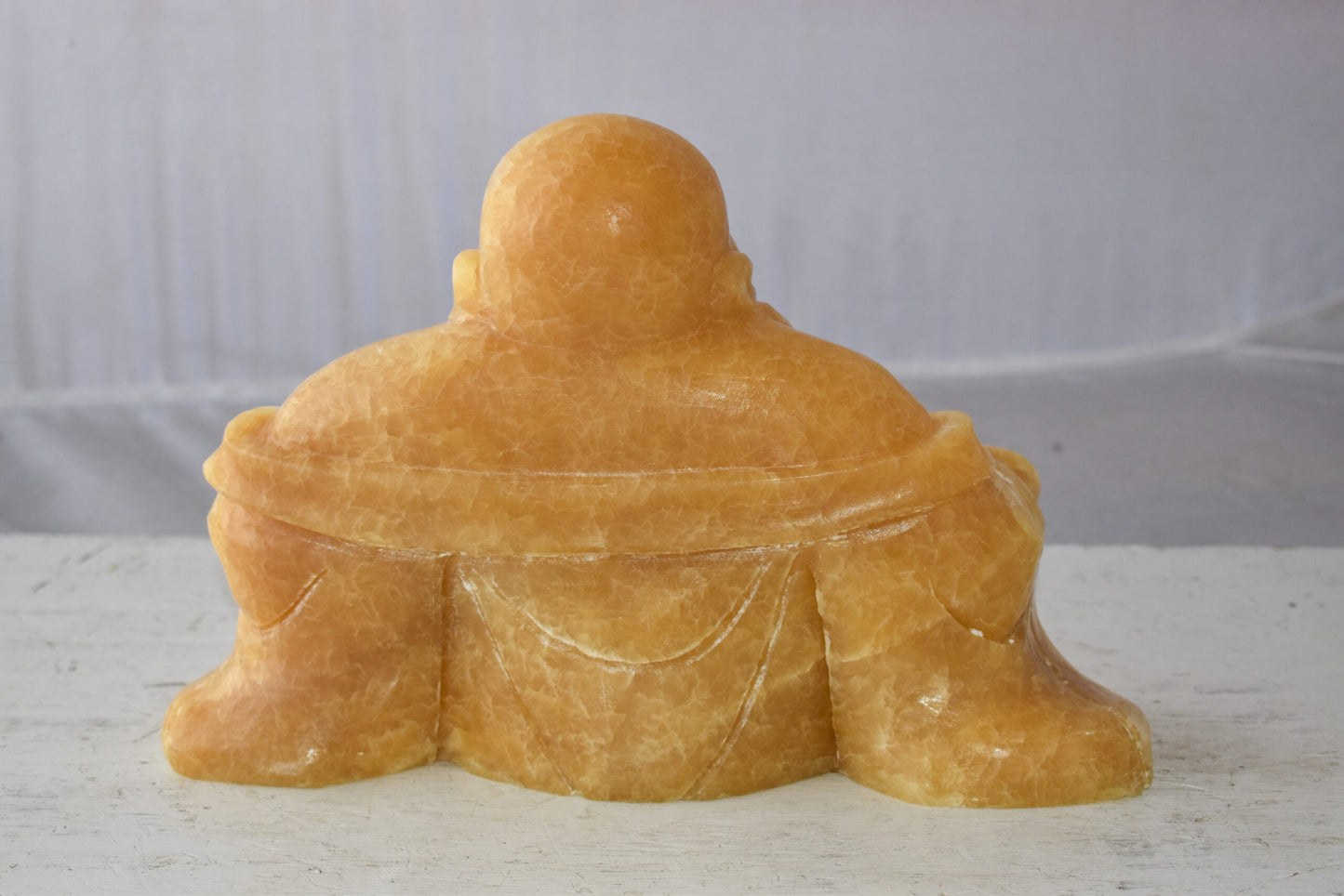 Buddha Made of Jade Statue Size: 13" x 4" x 10"H