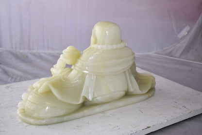 Buddha Statue Large Made of Jade Size: 22" x 9" x 11"H