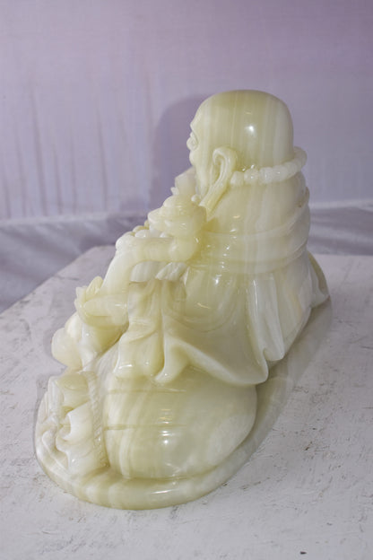 Buddha Statue Large Made of Jade Size: 22" x 9" x 11"H