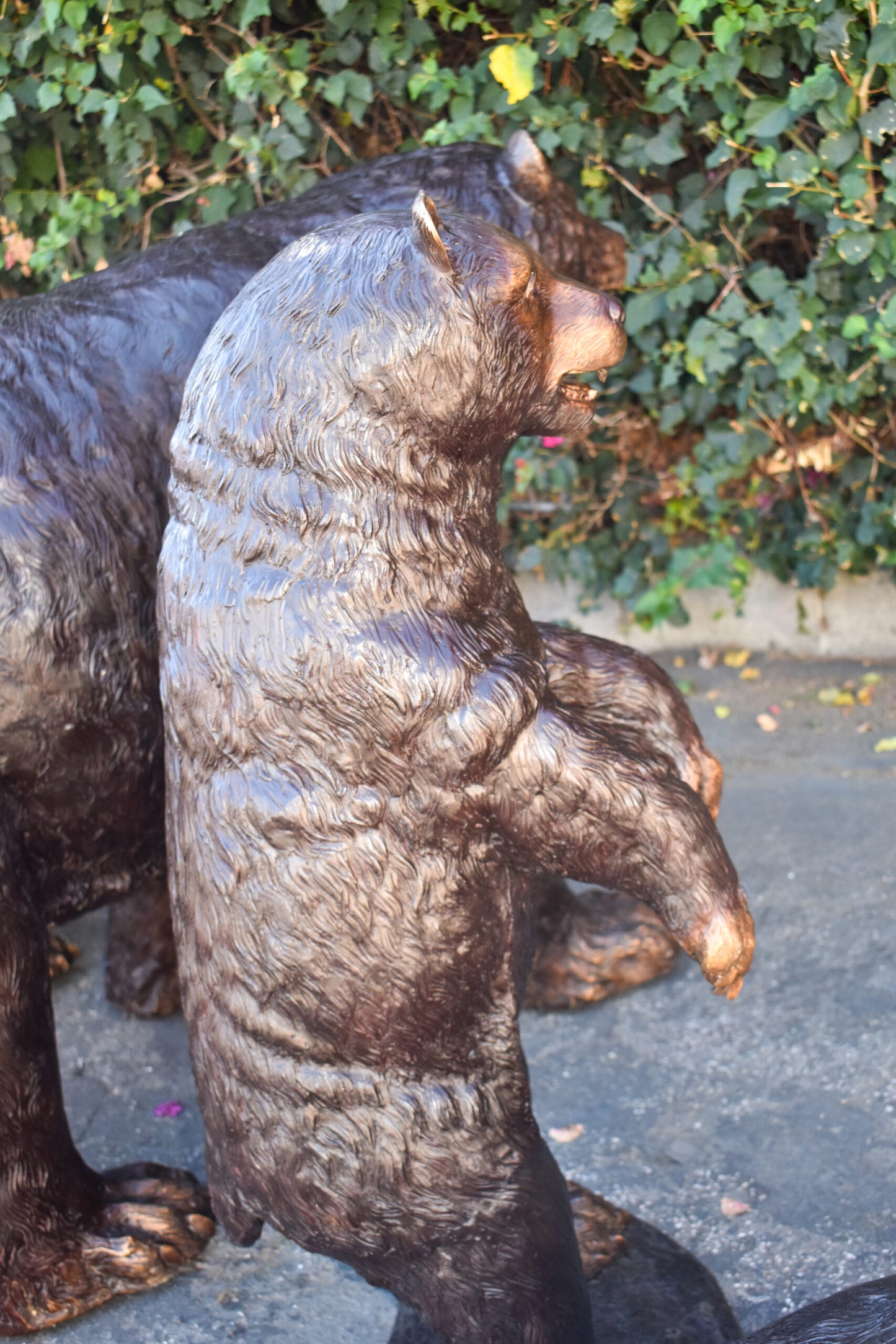 Life Size Family Bear with Mama Bear and 3 Cubs Bronze Statues 64" x 26" x 43"H