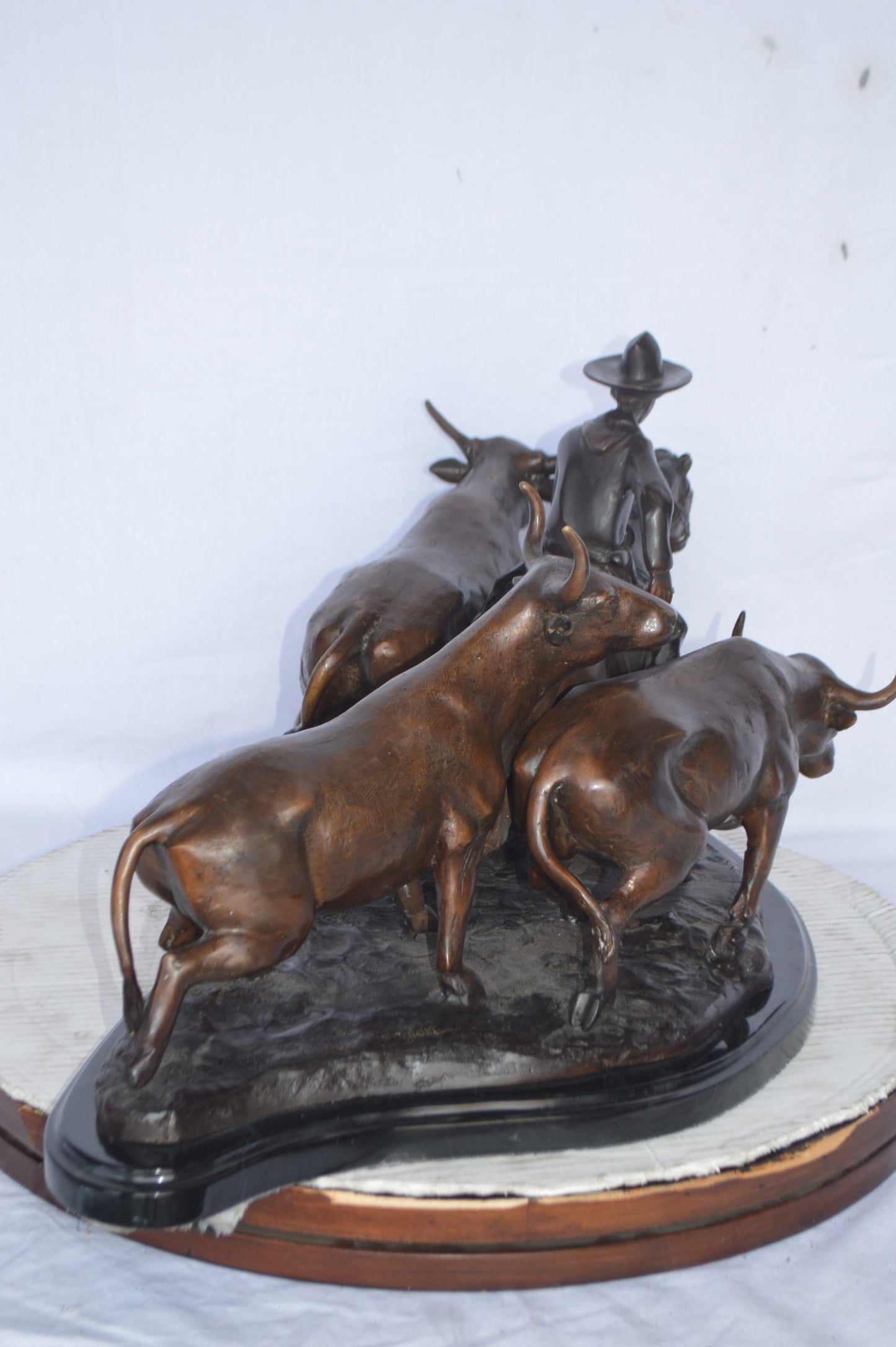 Stampede by Remington bronze statue - Size: 30"L x 17"W x 15"H.