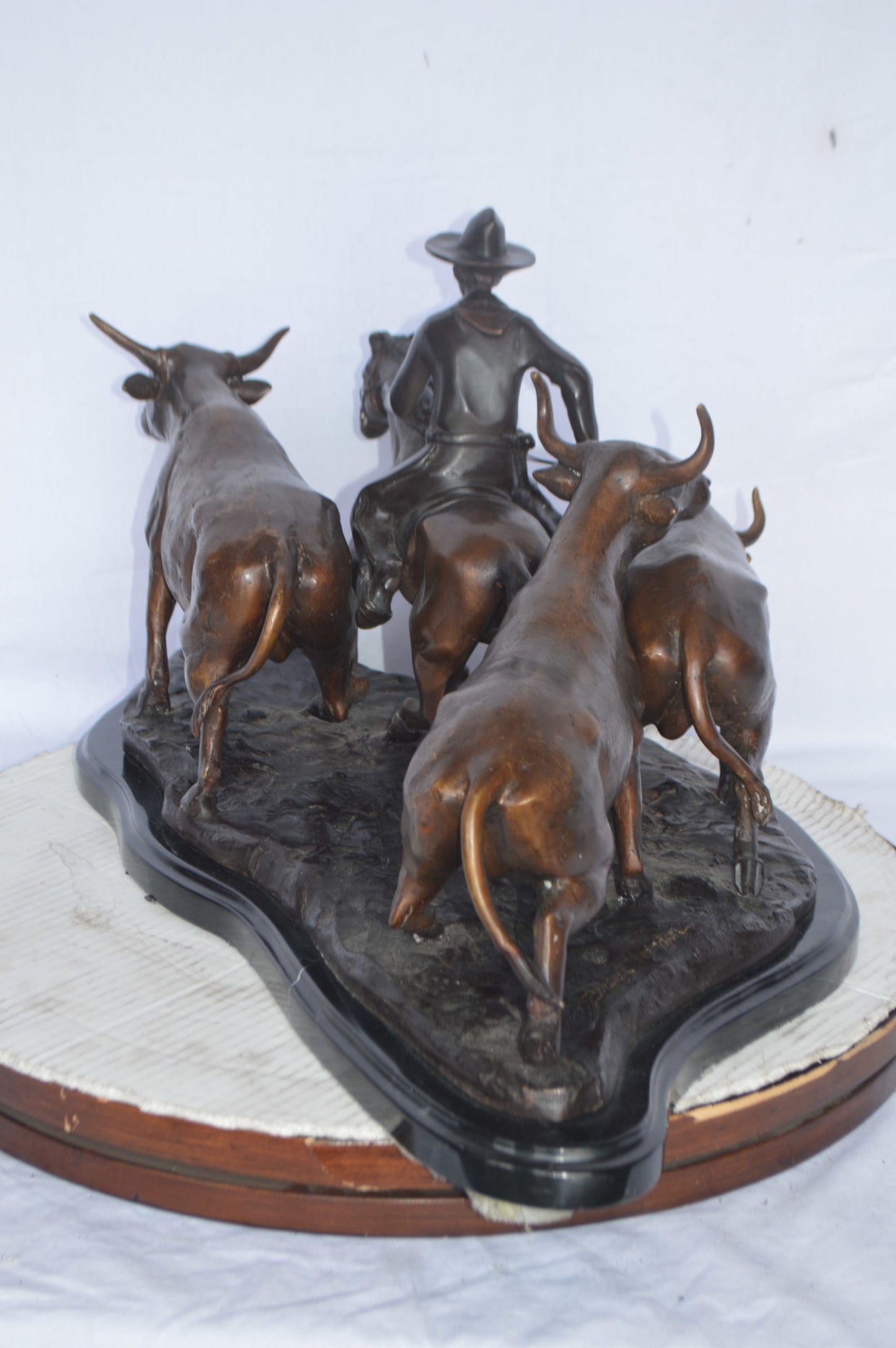 Stampede by Remington bronze statue - Size: 30"L x 17"W x 15"H.