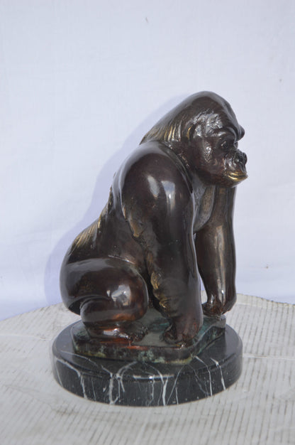 King Kong Bronze Statue - Size: 10"L x 10"W x 15"H.