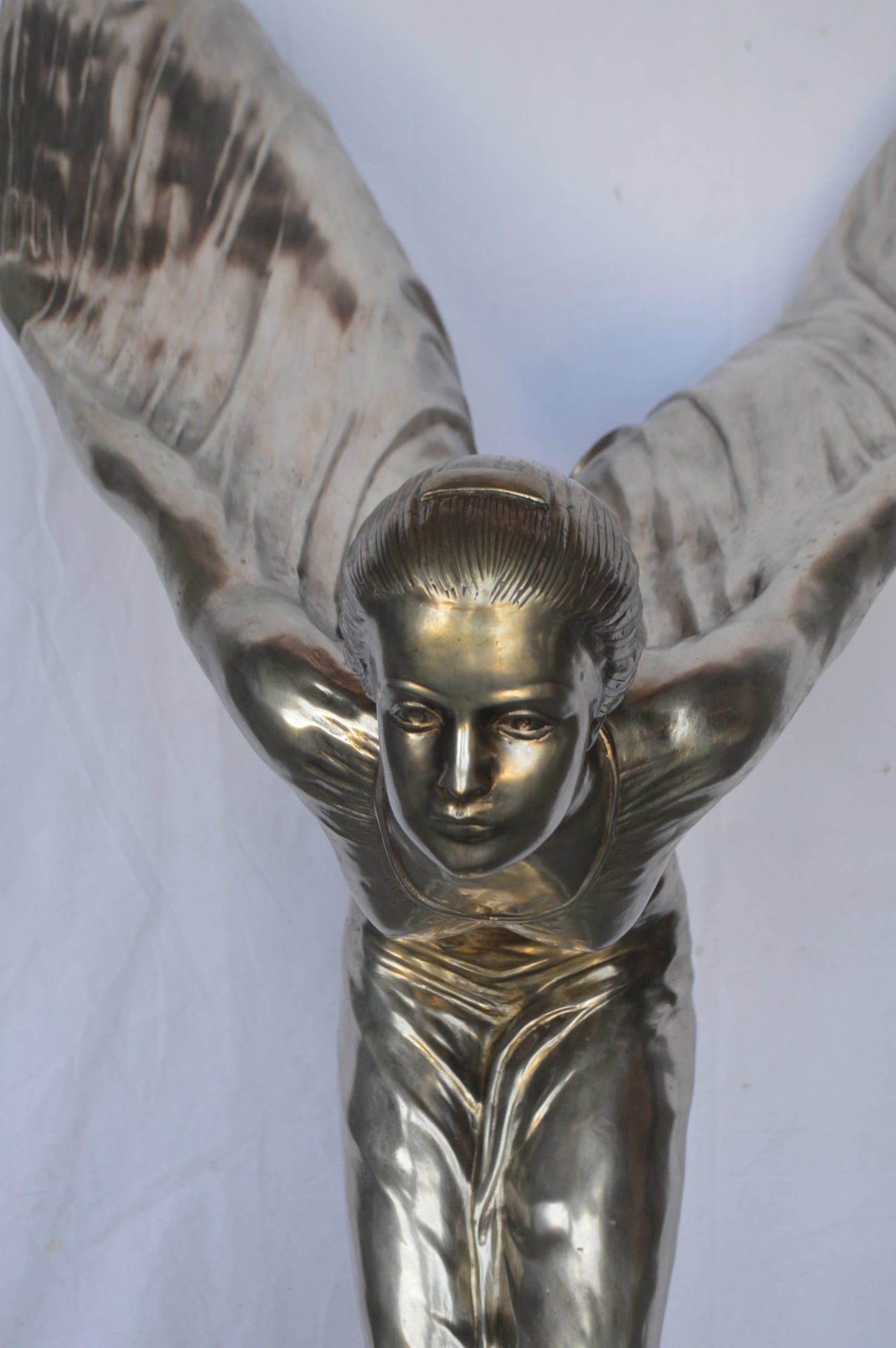 Giant Rolls Royce bronze statue - Size: 30"L x 36"W x 57"H.