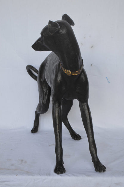 Whipped Dog bronze statue - Size: 33"L x 13"W x 30"H.