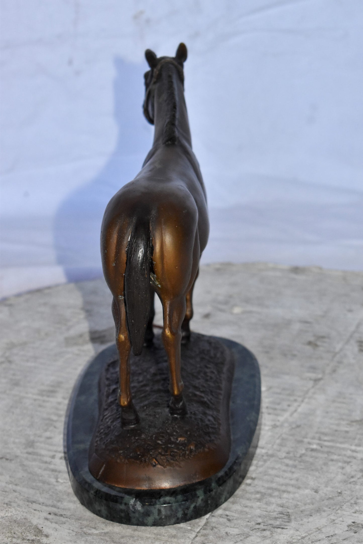 Standing Horse Limited Edition Bronze Statue by Bob Beeler Size: 12" x 6" x 10"H