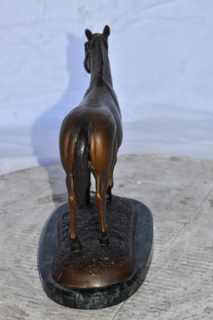Standing Horse Limited Edition Bronze Statue by Bob Beeler Size: 12" x 6" x 10"H