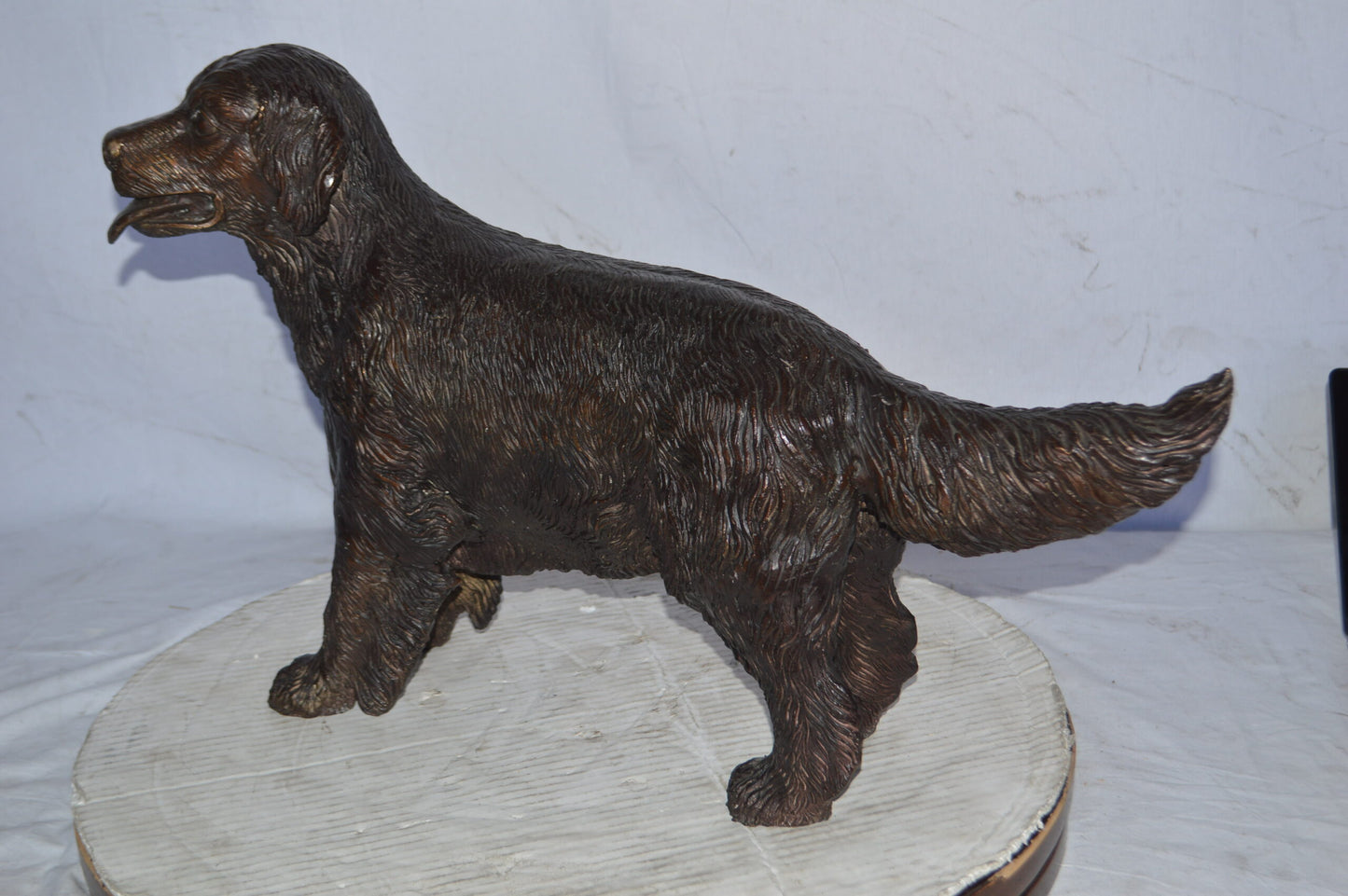 Trooper of the plains Bronze replica by Remington - Size: 20"L x 8"W x 21"H.