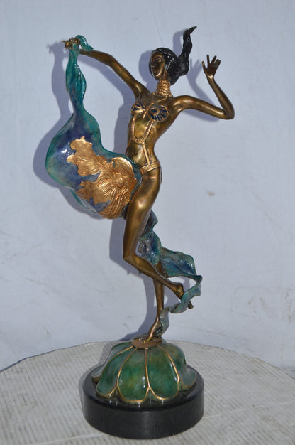 Exotic Dancer Bronze Statue Sergey Kazaryn Original - Size: 11"L x 8"W x 24"H.