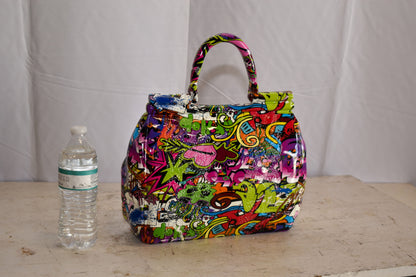Graffiti Hand Bag Resin Statue 6" x 14" x 15"H