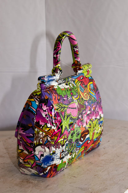 Graffiti Hand Bag Resin Statue 6" x 14" x 15"H