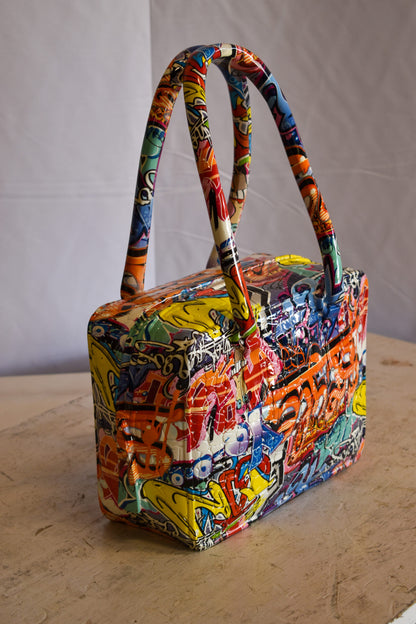Graffiti Tote Bag Resin Statue 6" x 11" x 16"H