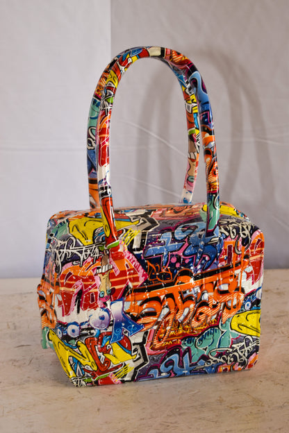 Graffiti Tote Bag Resin Statue 6" x 11" x 16"H
