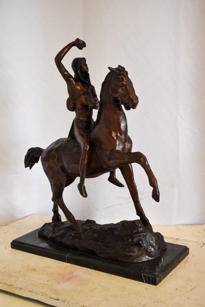 Remington Replica of The Scalp Bronze Statue 22" x 6" x 26"H
