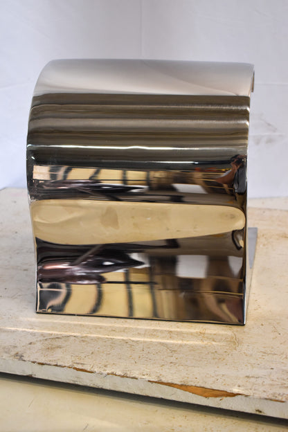 Modern Unique Stainless Steel Ocean Wave Surfer Statue 10" x 9" x 11"H