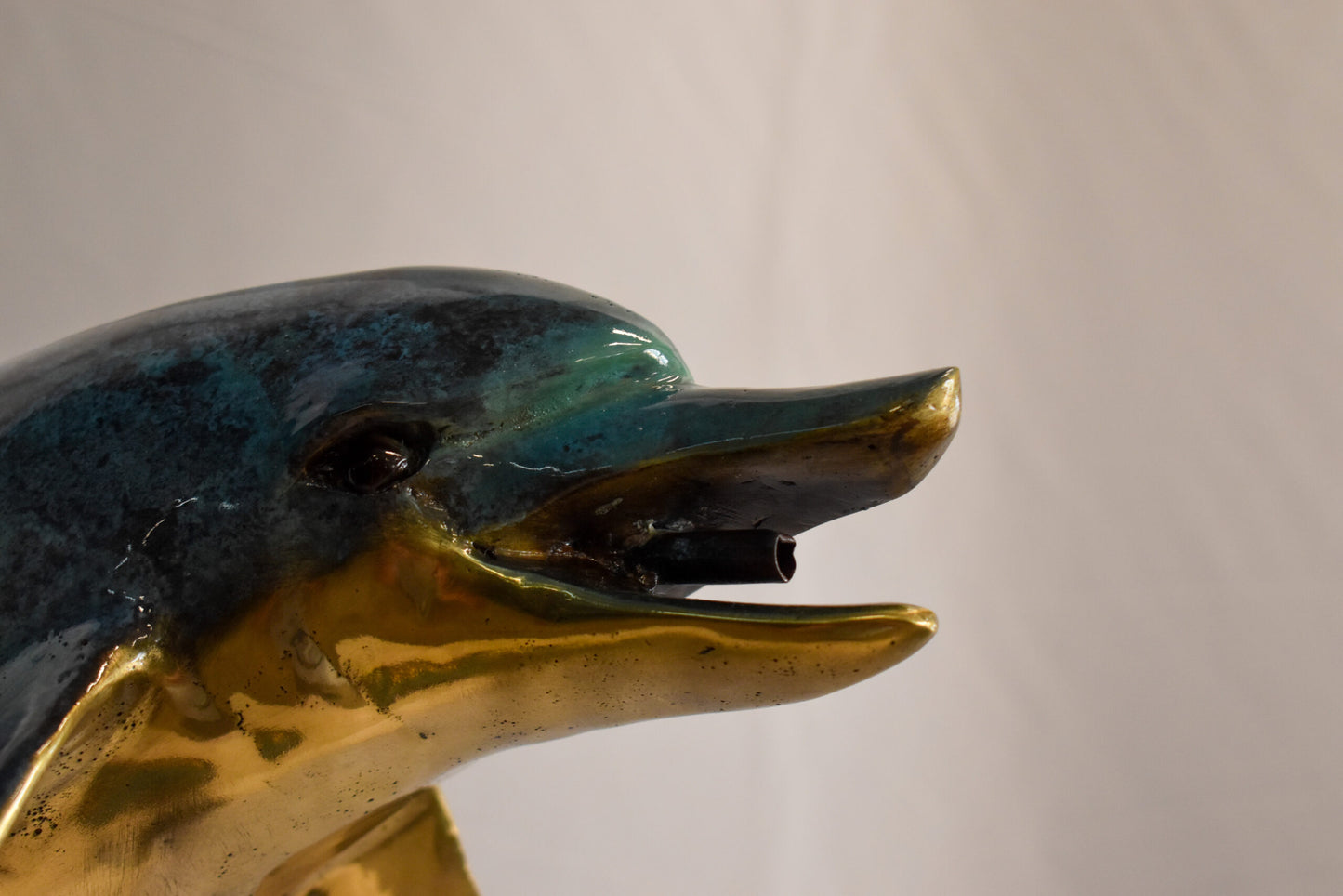 Nautical Dolphins Bronze Statue Fountain 23" x 13" x 36"H
