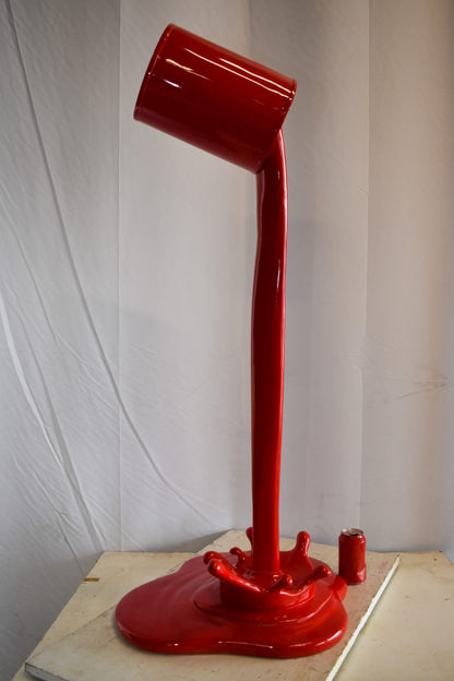 Bold and Artistic Spilling Paint Out of Tin Resin Statue 25" x 21" x 48"H