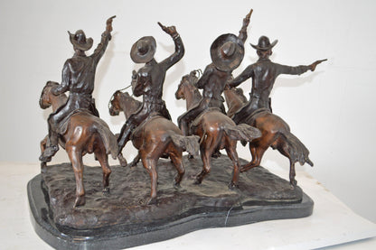 Coming Through the Rye, a Remington Replica Bronze Statue - 18" x 27" x 17"H