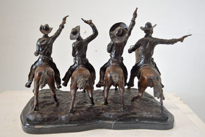 Coming Through the Rye, a Remington Replica Bronze Statue - 18" x 27" x 17"H