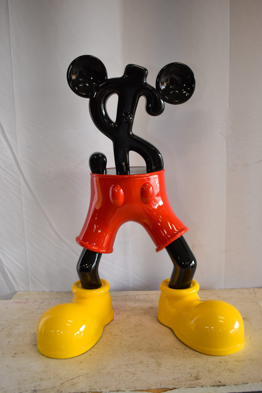 Distinctive and Playful Mickey Themed Dollar Sign Resin Statue 22" x 15" x 29"H