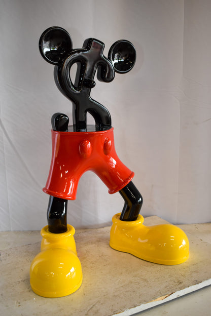 Distinctive and Playful Mickey Themed Dollar Sign Resin Statue 22" x 15" x 29"H