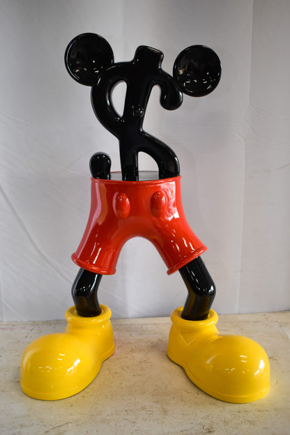 Distinctive and Playful Mickey Themed Dollar Sign Resin Statue 22" x 15" x 29"H