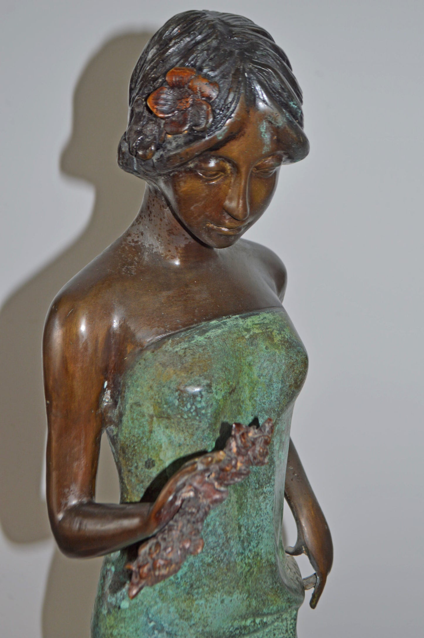 A Set of The Four-Season Goddess bronze statues - Size: 12"L x 12"W x 43"H Each