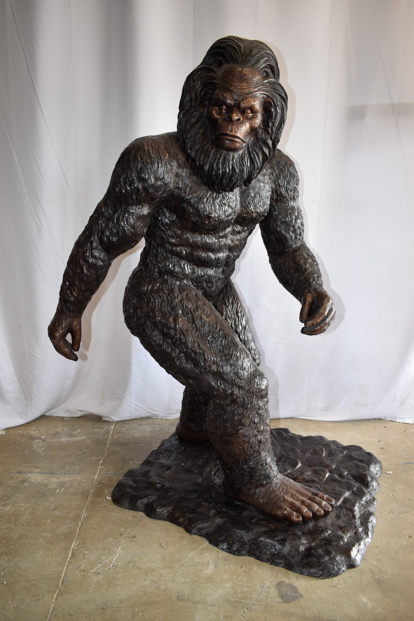 Bigfoot The Legendary Creature, Giant Bronze Statue Replica 42" x 63" x 83"H