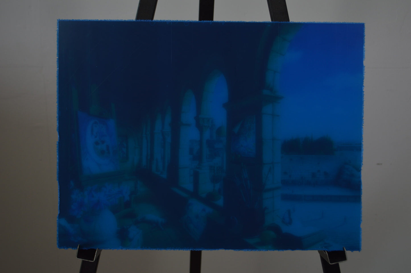 Orlando Quevedo Small Jerusalem on Acrylic - Size: 20"L x 15"W