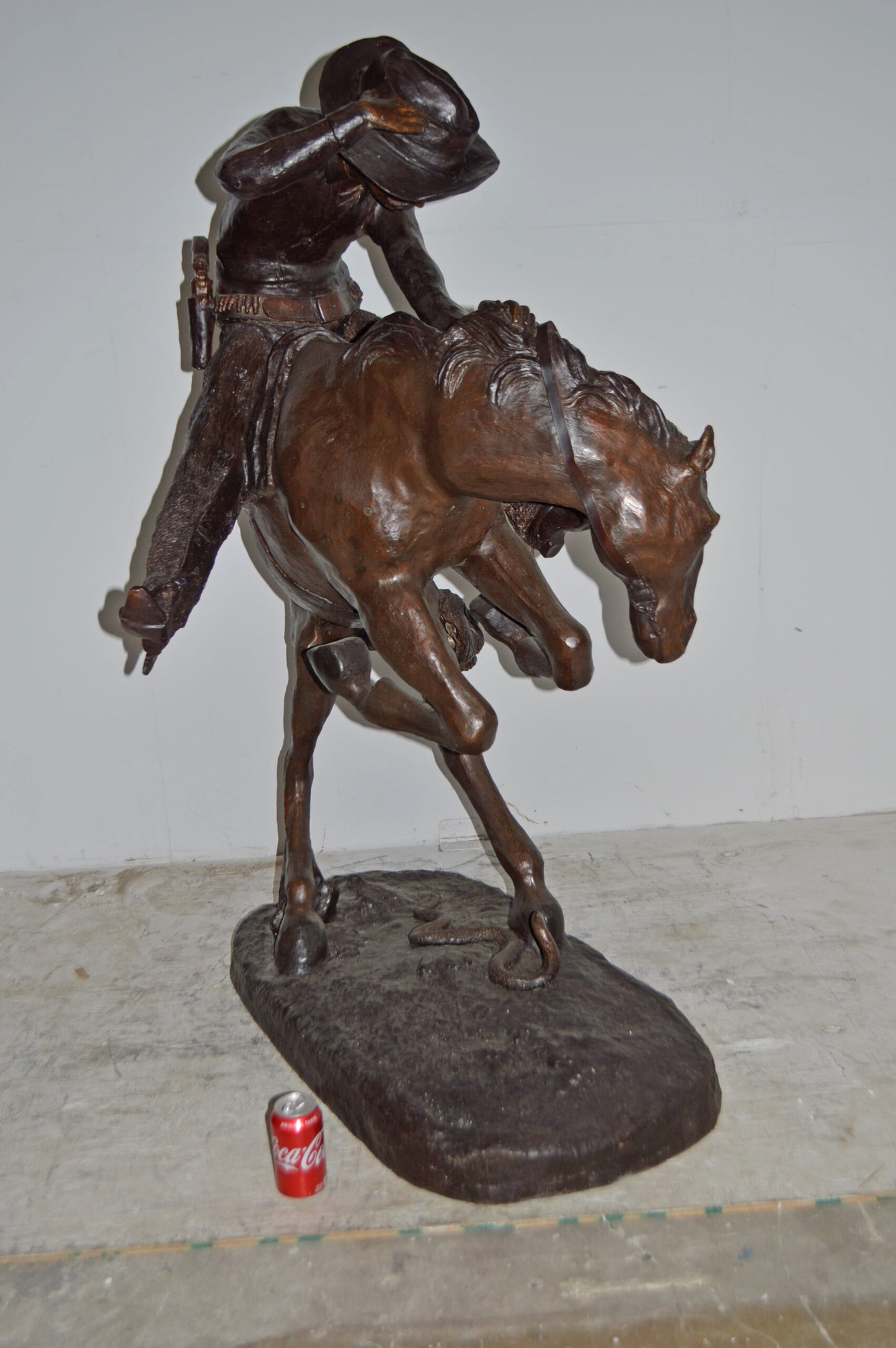 Giant Rattlesnake A Frederic Remington Replica Size: 36" x 30" x 60"H