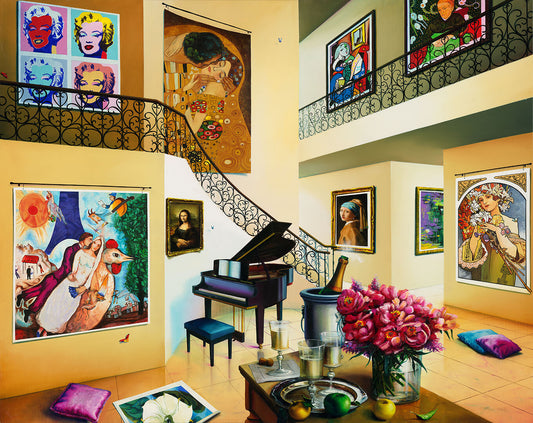 Flores De Amor By Orlando Quevedo on Unstretched Canvas Small, 20"x15"