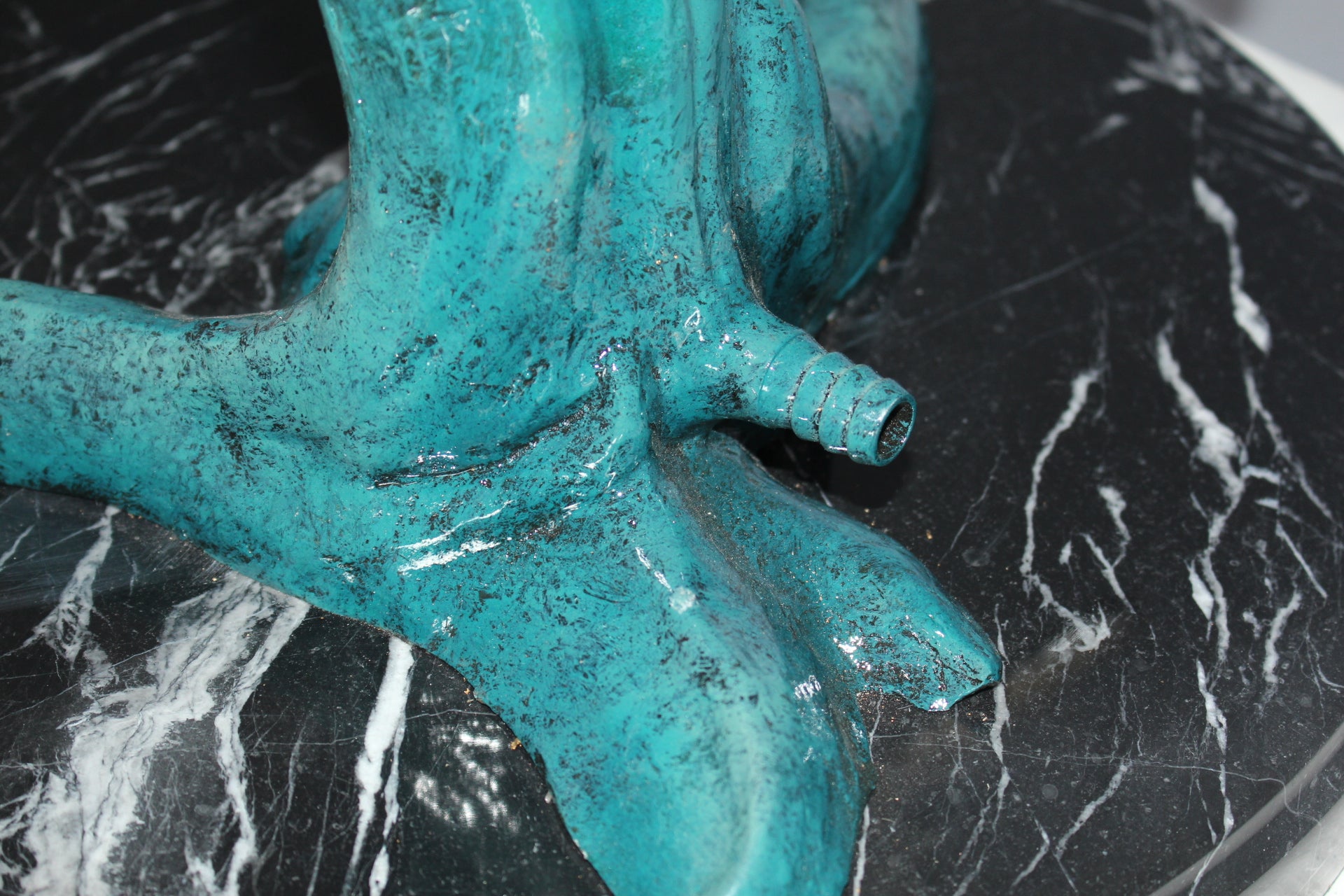 One Sailfish Jumping of the ware - Bronze Statue -  Size: 16"L x 16"W x 39"H. 