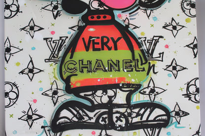 Snoopy in Louis Vuitton Design Oversized Framed Painting on Canvas 60 x 39