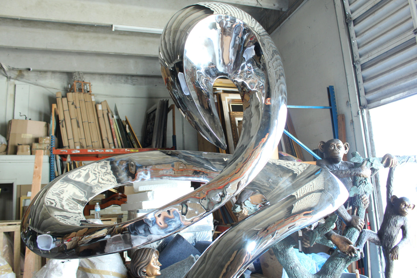 Modern arts - large statue - CC1 -  Size: 52"L x 26"W x 94"H. 