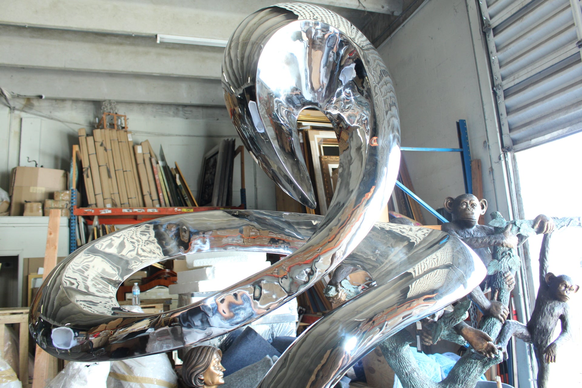 Modern arts - large statue - CC1 -  Size: 52"L x 26"W x 94"H. 
