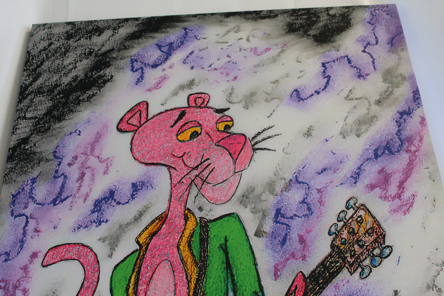 Cartoon Pink Panther Stretched Ready to Hang Canvas Large Painting 70 x 45