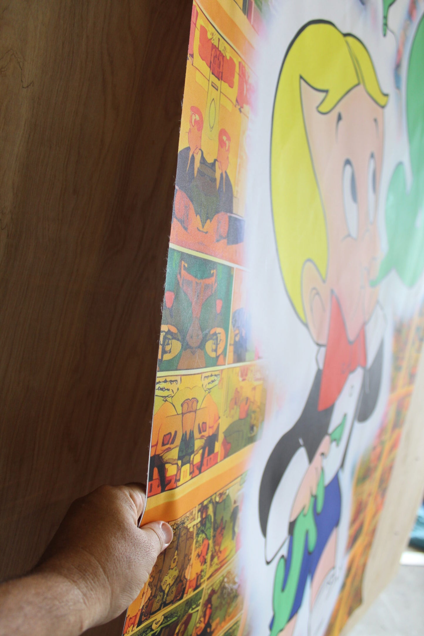 Monopoly Boy, Richie Rich, Blowing Dollar Signs Unframed Rolled Canvas 52 x 74