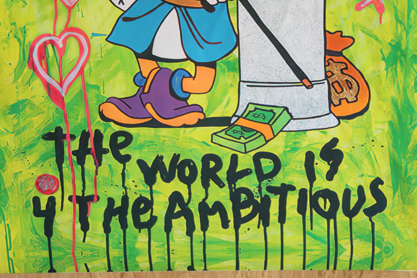Giant Modern Donald Duck Unframed Rolled Canvas 52 x 54