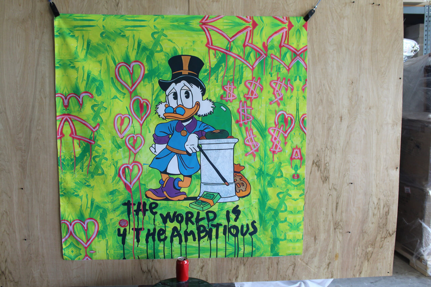 Giant Modern Donald Duck Unframed Rolled Canvas 52 x 54