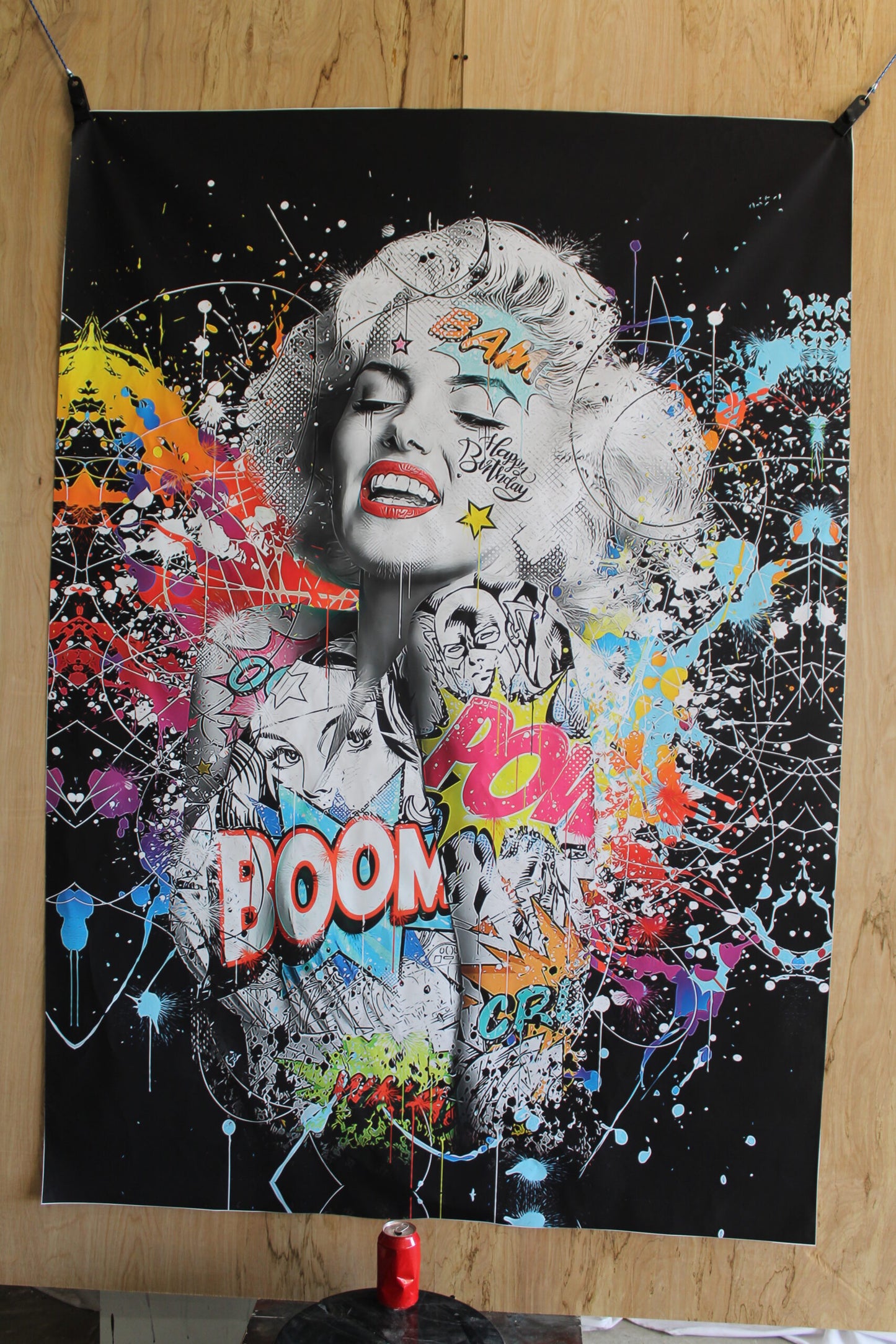 Giant Marilyn Monroe Popart Canvas  52 x 74