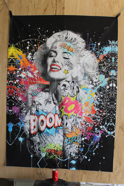 Giant Marilyn Monroe Popart Canvas  52 x 74