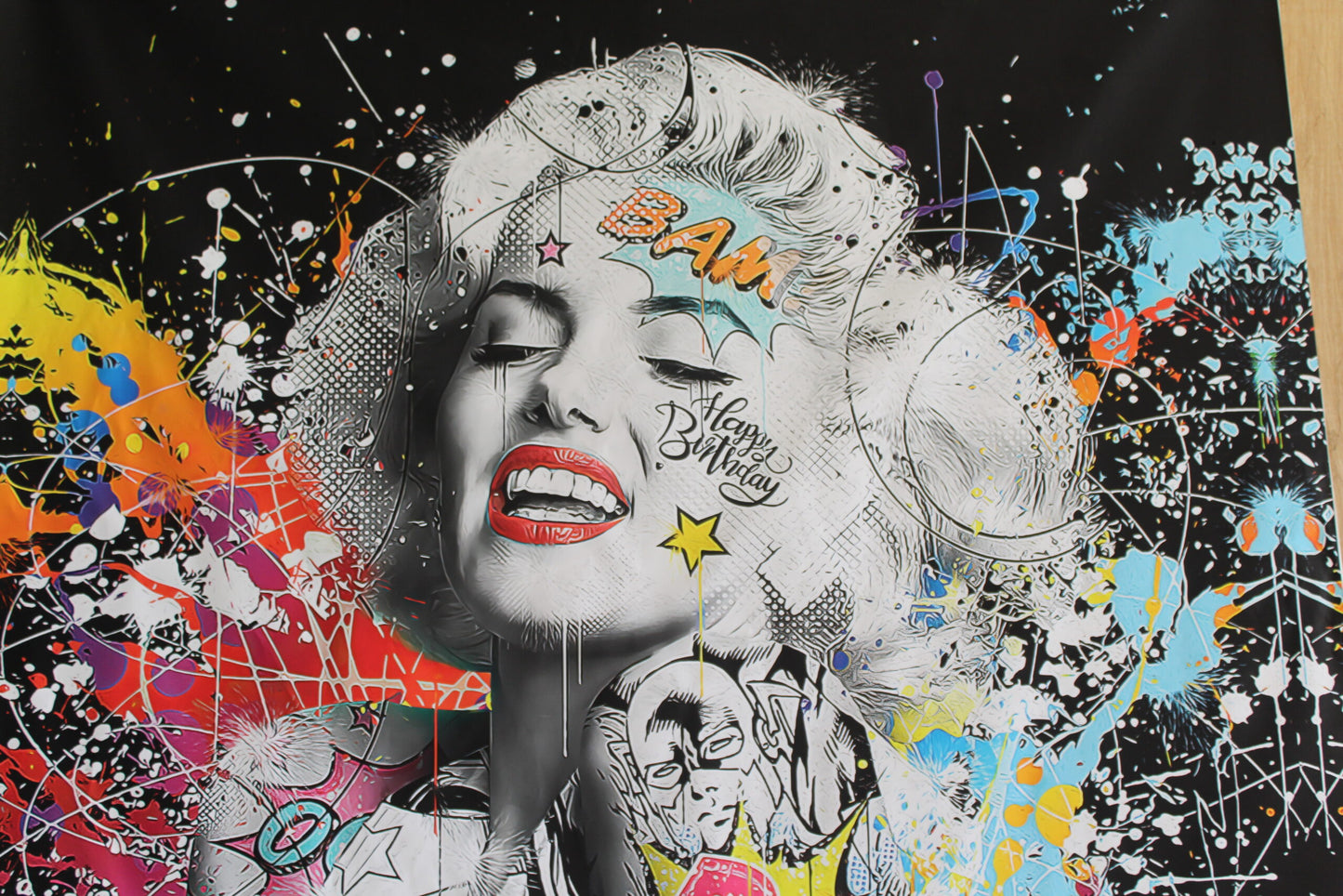 Giant Marilyn Monroe Popart Canvas  52 x 74